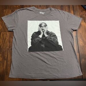 2Pac Tupac Shakur Grey Short Sleeve T-Shirt Men’s Size XL